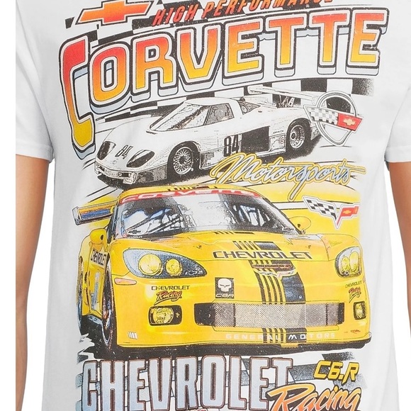 Chevrolet Corvette Men’s & Big Men’s Graphic Tee Shirt - Picture 5 of 5